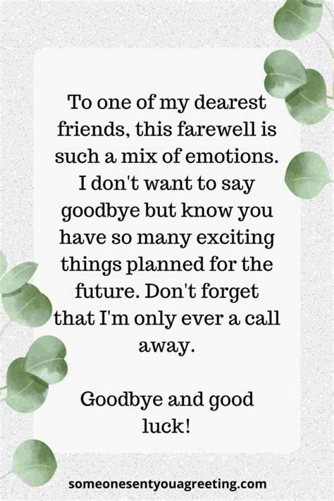 nice things to write in a leaving card