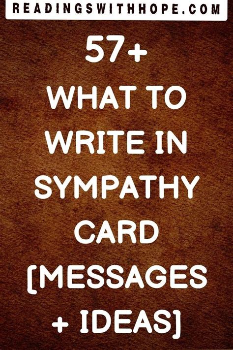 nice things to write in a sympathy card