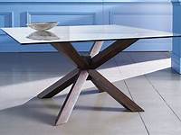 Nick Scali Furniture "Pier" Dining table. Tempered glass top dining