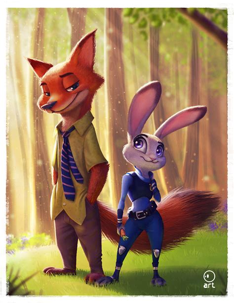 nick and judy from zootopia