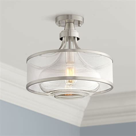 tyixir.shop:nickel semi flush ceiling lights