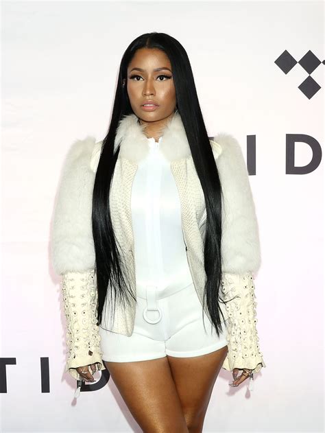 Nicki Minaj shows off extra long hair extensions in LA Daily Mail Online
