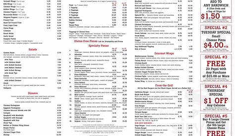 Ashland Pizza Palace menus in Ashland, Massachusetts, United States