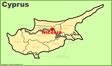 Nicosia Region Map Nicosia Cyprus • mappery