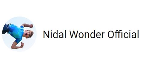 nidal wonder official youtube