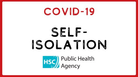 nidirect self isolation