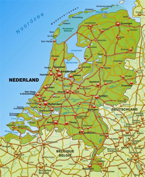 niederlande auf der karte
