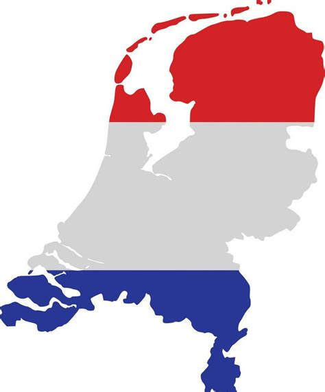 niederlande flagge karte