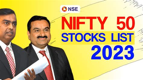 nifty 50 stocks list 2023 nse