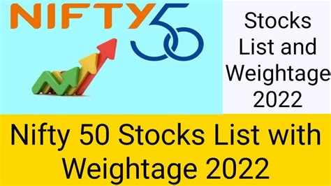 nifty 50 stocks weightage 2022