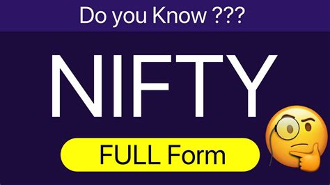 nifty full form meaning