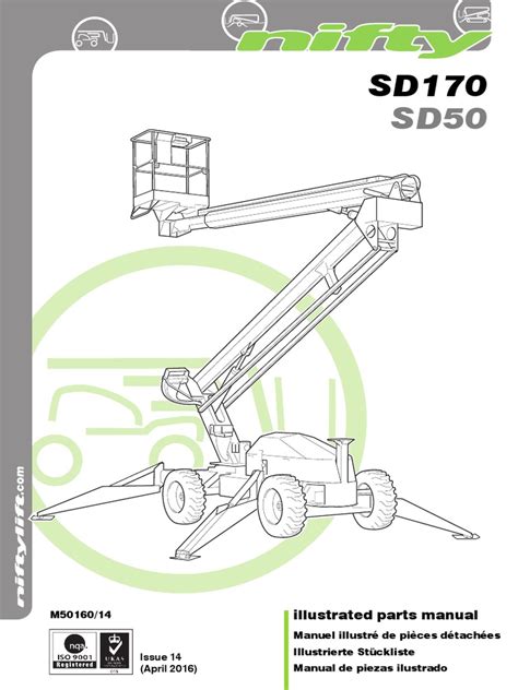 nifty lift sd50 parts manual