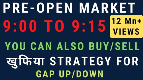 nifty trading time today in pre-open session
