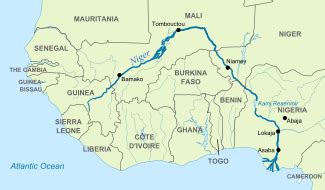 niger river map pdf