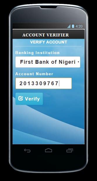 nigeria bank account number