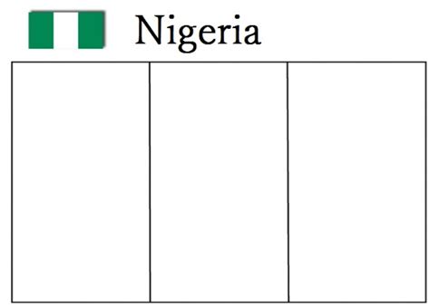 nigeria flag coloring sheet