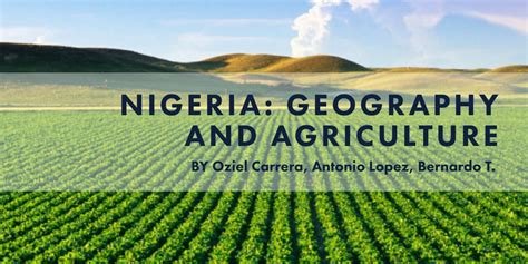 nigeria geography and agriculture