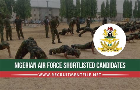 nigerian air force shortlist 2023/2024