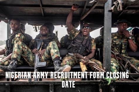 nigerian army closing date