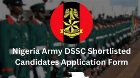 nigerian army dssc shortlist 2024