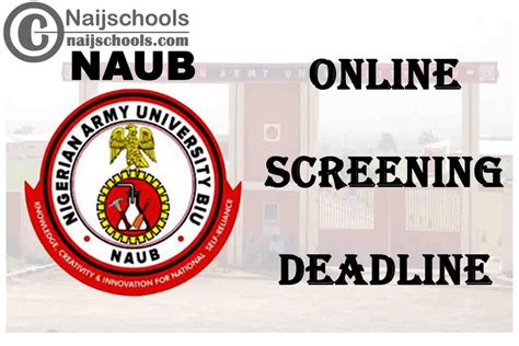 nigerian army university biu online screening