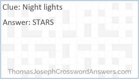 Night Light Crossword Clue