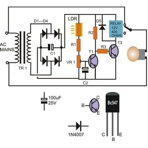 night switch schematic diagram