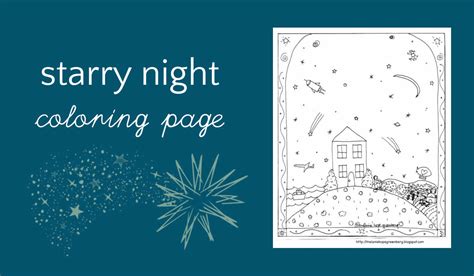 Night Time Coloring Page