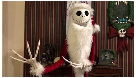 Nightmare Before Christmas Animatronic Jack Skellington Standing Halloween Decoration 13 4in