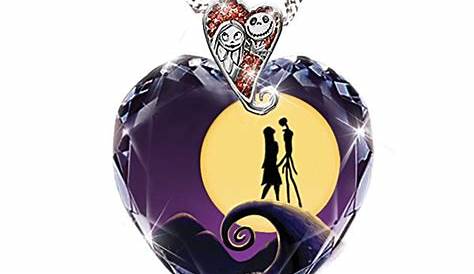 Nightmare Before Christmas Jewellery Necklace Heart Shaped Glass Etsy