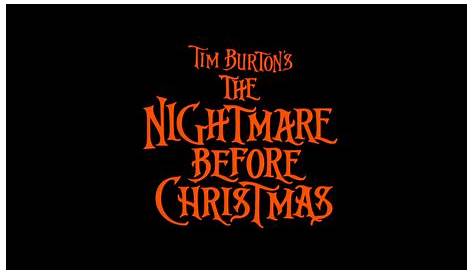 Nightmare Before Christmas Logo Png