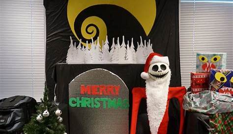 #Nightmare before Christmas office cubical decor jack skeleton #wreath