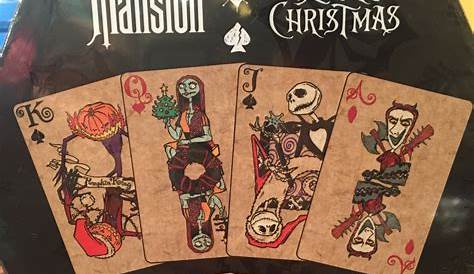 Nightmare Before Christmas Playing Cards Shop Disney Haunted Mansion &