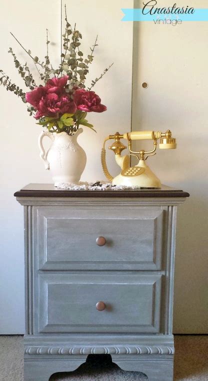Nightstand Gray Chalk Paint