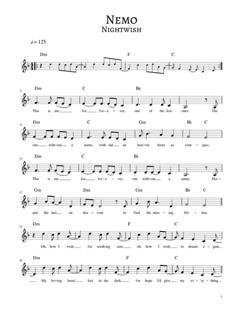 Must See Nightwish Nemo Piano Notes 2023