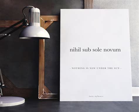 Nihil Novum Sub Sole