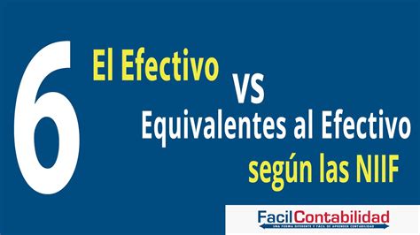 niif efectivo y equivalentes