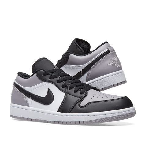 Nike air jordan 1 low black white grey