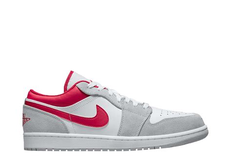 Nike air jordan 1 low light smoke grey gym red