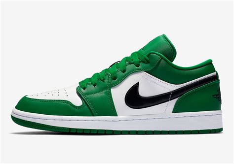 Nike air jordan 1 low pine green/black-white