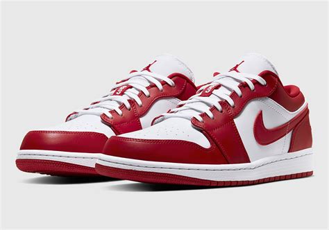 Nike air jordan 1 low se white/grey/red