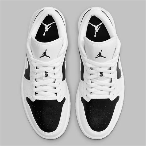 Nike air jordan low cut black and white
