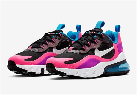 Nike air max 270 react pink and blue