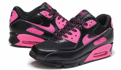 air max 90 fille noir et rose