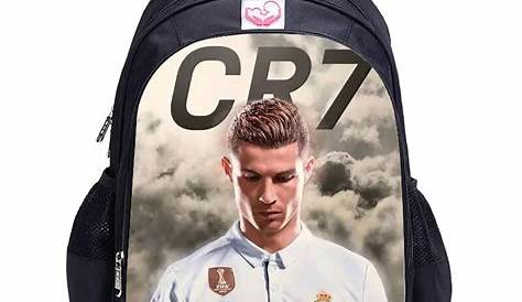 New Fashion Cristiano Ronaldo Canvas Backpack Men Women Large Capacity
