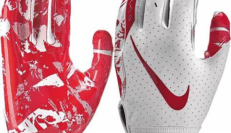 Nike Vapor Jet Unisex Football Gloves Red Gray White Youth Small 84475