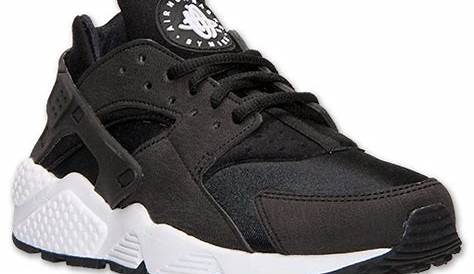 Nike Air Huarache Run noire et blanche Chaussures