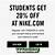 nike student discount promo code