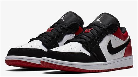 Nike air jordan 1 low black red