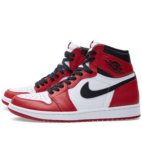 Nike air jordan 1 retro high og red and black